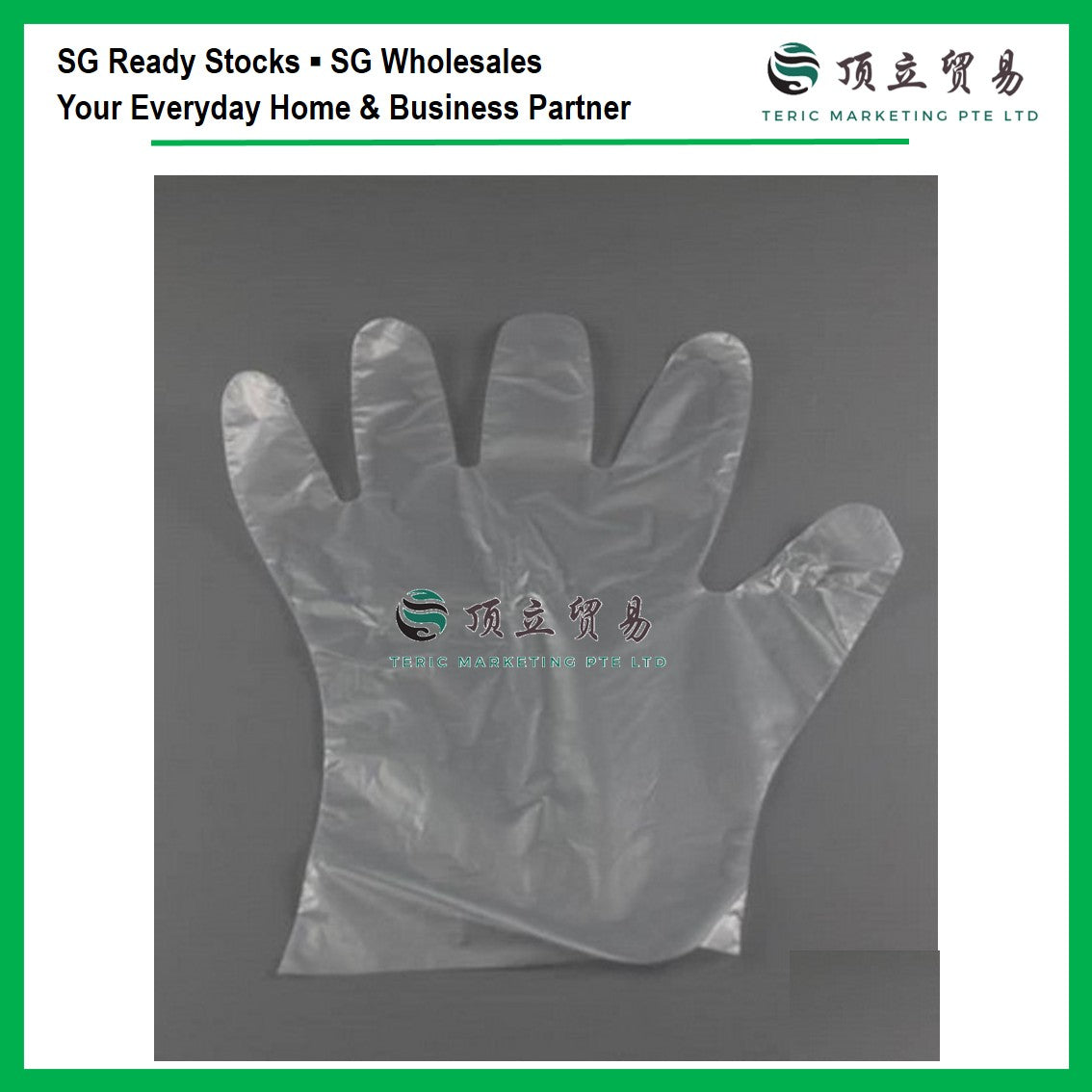 HDPE Clear Gloves L | Disposable Plastic Gloves Singapore