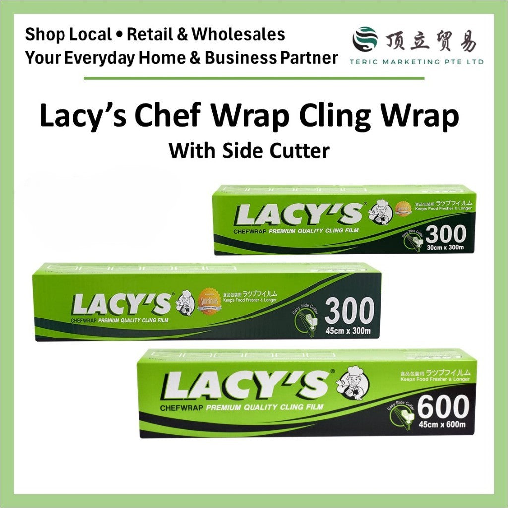 Lacy Cling Wrap CF311 30cm x 100m with Cutter | Food Grade Singapore